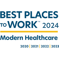 Best Places to Work 2024 - Modern Healthcare 2020, 2021, 2022, 2023