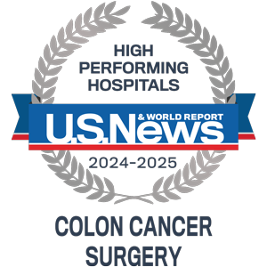 U.S. News and World Report High Performing Hospitals 2024 - 2025 Colon Cancer Surgery