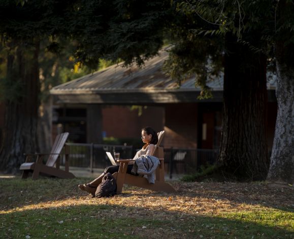 reading in the quad