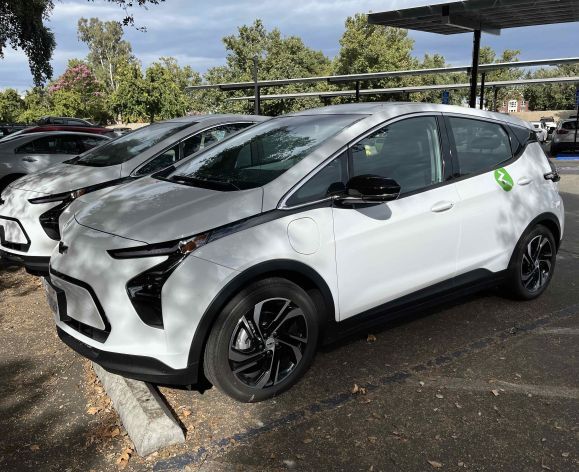 Zipcars on University of the Pacific's Stockton Campus