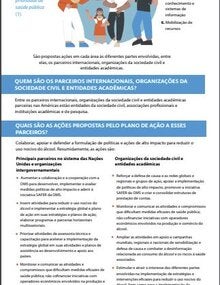 Plano de ação global sobre o álcool 2022-2030. Resumo para os parceiros internacionais, organizações da sociedade civil e entidades acadêmicas nas Américas