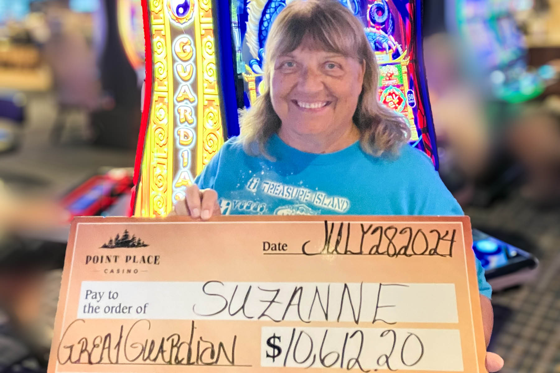 Suzanne won $10,612