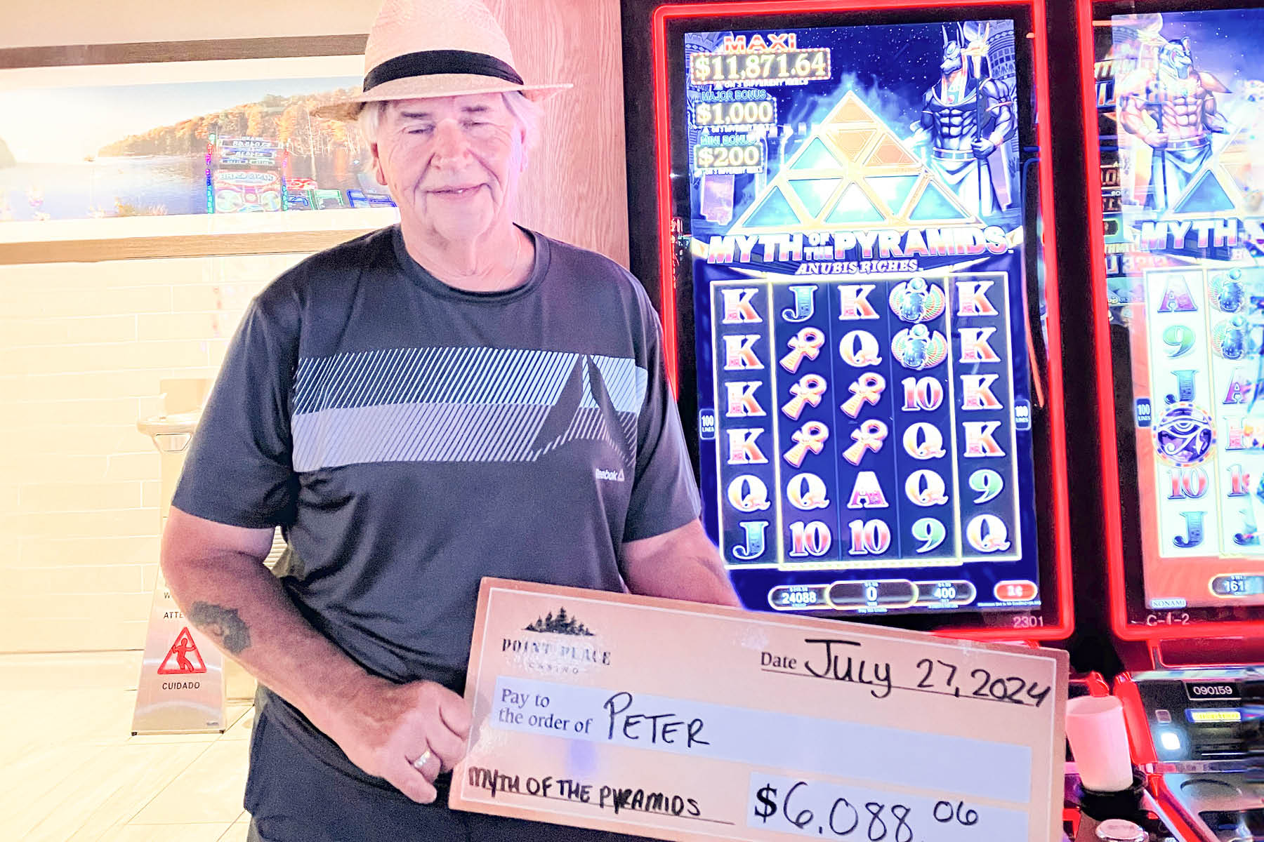 Peter won $6,088