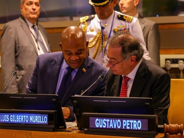 Gustavo Petro, presidente de la República en sesión de la ONU