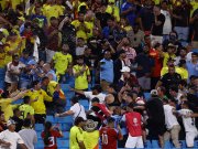 Pelea en la tribuna