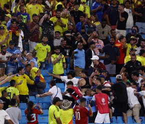 Pelea en la tribuna