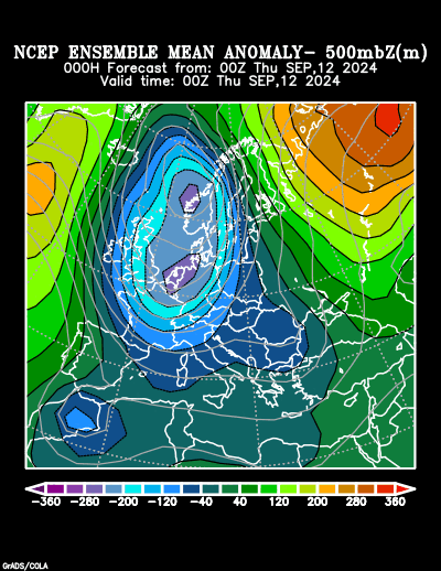 NCEP Ensemble t = 000 hour forecast product