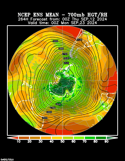 NCEP Ensemble t = 264 hour forecast product