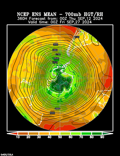 NCEP Ensemble t = 360 hour forecast product