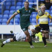 180978 - London Irish (green) v Bedford Blues - pics by Paul Johns.Tom Stephenson.