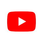 YouTube logo icon.