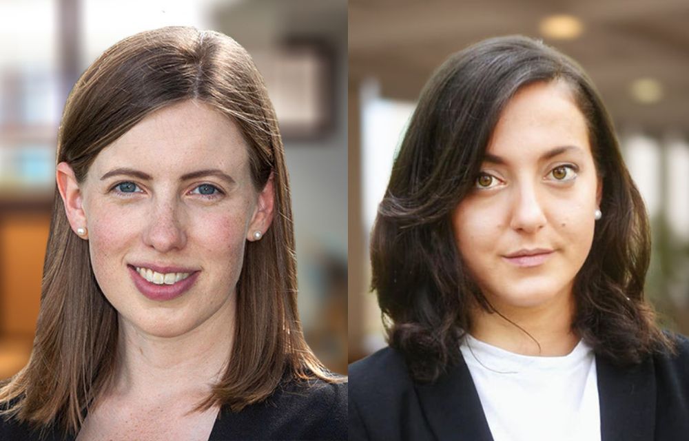 Photo of the Center for Advancing Women in Economics Fellowship Program's first two Fellows, Johnson & Vardishvili