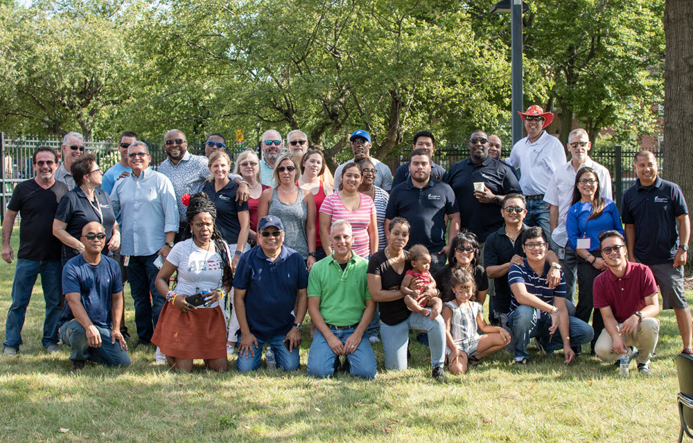 Baltimore Employees with their families