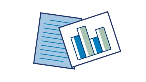 Decorative report icon