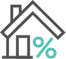 house percentage icon