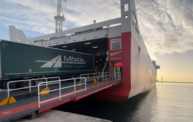 Boarding the ferry from Italy to Greece