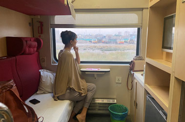 2-bed sleeper on the Baghdad to Basra train