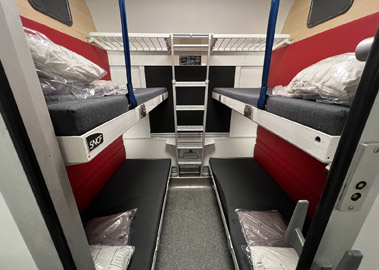 Intercite de Nuit 1st class 4-berth couchette