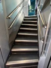 TGV Duplex:  Stairs to upper deck