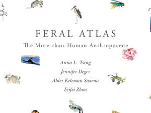 cover for Feral Atlas:  | Edited by Anna L. Tsing, Jennifer Deger, Alder Keleman Saxena, and Feifei Zhou