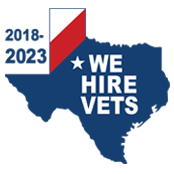 We Hire Vets decal