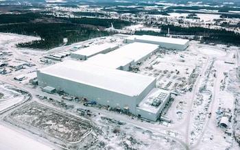 Northvolt's site in Skellefteå, Sweden