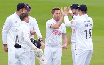 Liam Dawson celebrates