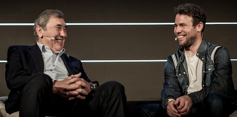 Eddy Merckx and Mark Cavendish 