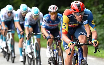 Tim Declercq at the front of the peloton