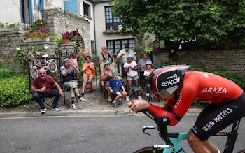 Kévin Vauquelin during the time trial