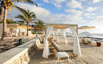 day bed on the beach at Grand Palace Palladium, Mexico