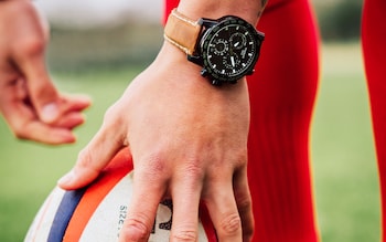 Marcus wearing the Tissot Seastar