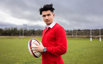 Marcus Smith wearing Tissot Seastar