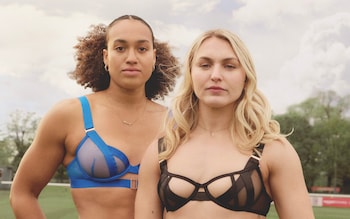 Celia Quansahand Ellie Boatman in Bluebella's #StrongIsBeautiful campaign