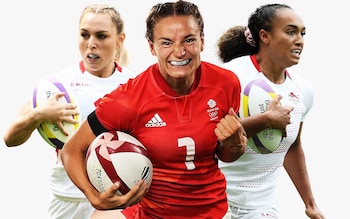 Team GB members Ellie Boatman, Celia Quansah and Jasmine Joyce