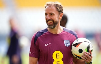 England head coach Gareth Southgate during a training session at the Ernst-Abbe-Sportfeld in Jena - Harry Kane and Jude Bellingham are the key to England winning the Euros, not Gareth Southgate