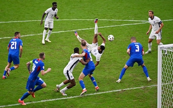 Jude Bellingham scores against Slovakia