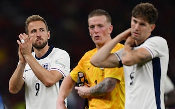 Harry Kane, Jordan Pickford and John Stones