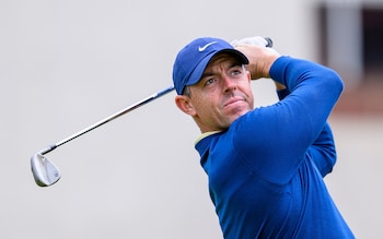 Rory McIlroy on the 6th hole on day one of the Genesis Scottish Open 2024 at The Renaissance Club, North Berwick