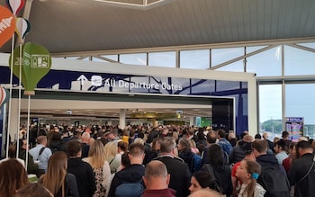 'Hours-long queues' at Bristol airport as half-term travel chaos continues