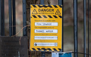 Thames Water sign 