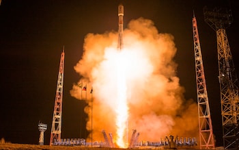 Cosmos 2576 lifts off from the Plesetsk cosmodrone atop a Soyuz  2.1b rocket. The spacecraft is said by the US to be an anti-satellite weapon