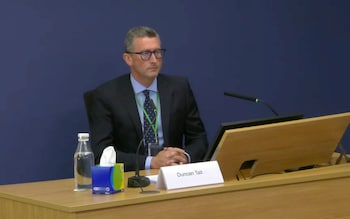 Duncan Tait at the inquiry 