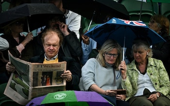 Rain is to blame for a drop in spectators, Wimbledon has claimed