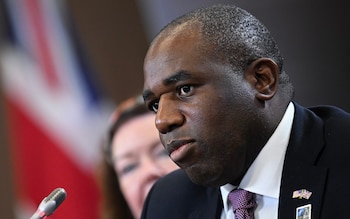 David Lammy speaks during a meeting with US Secretary of State Antony Blinken at Nato summit