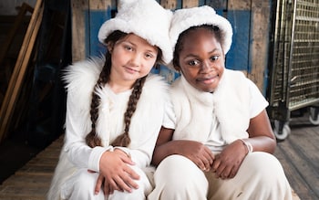 Young children create a wonderful spectacle as the Ark's animals