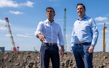 Rishi Sunak, the former prime minister, and Ben Houchen, the Tory Mayor of the Tees Valley