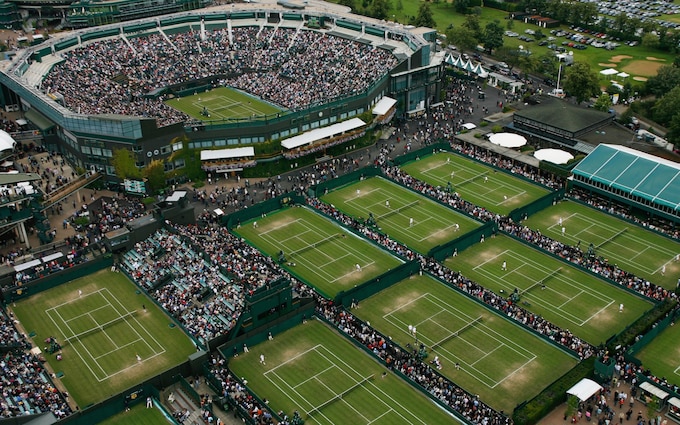 View of Wimbledon Tennis Championships