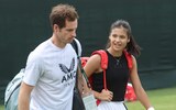 Andy Murray and Emma Raducanu on the same court