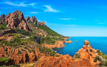 Esterel's red rocks are a dramatic stop, French Riviera